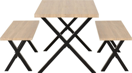 Buxton Dining Bench Set - Seconique