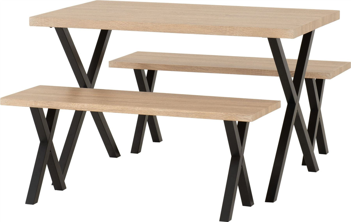 Buxton Dining Bench Set - Seconique