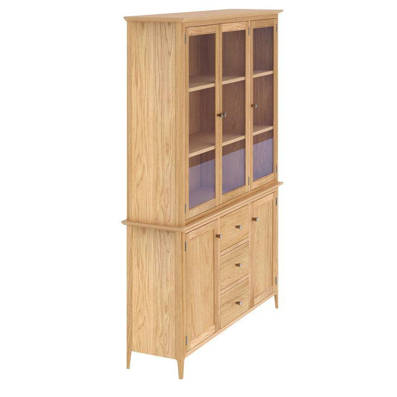 Saxon 5 Door 3 Drawer Display Cabinet