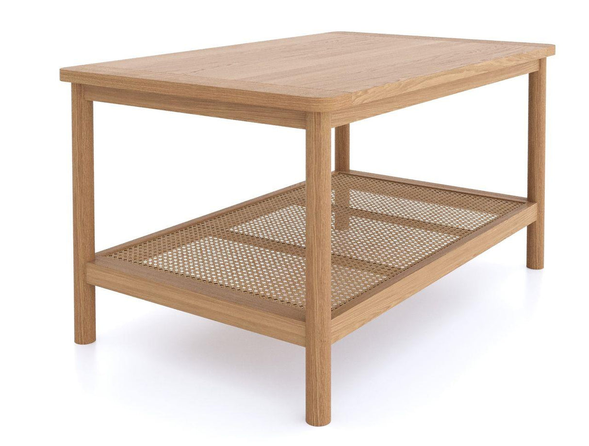 Cypress Open Shelf Rattan Coffee Table