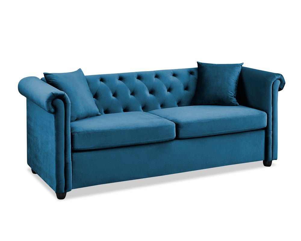 Cambridge Chester Velvet 3 Seater Sofa - TGC