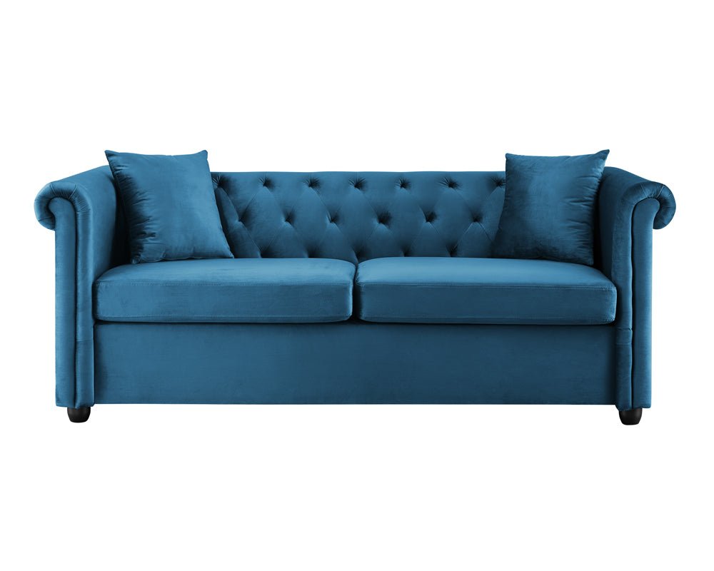 Cambridge Chester Velvet 3 Seater Sofa - TGC