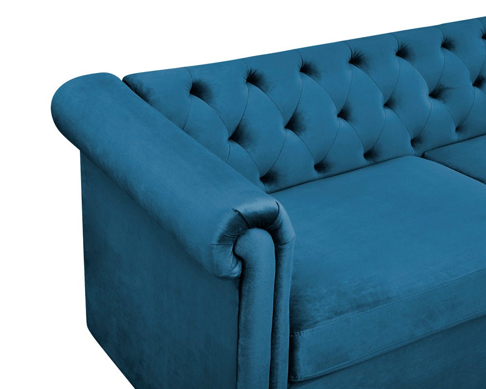 Cambridge Chester Velvet 3 Seater Sofa - TGC