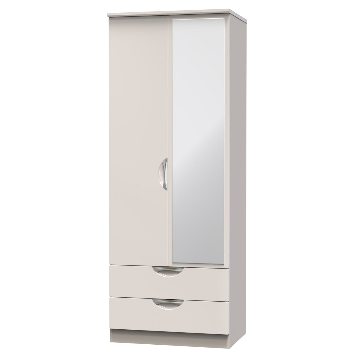 Camden 2 Door 2 Drawer Mirrored Wardrobe - Welcome Furniture