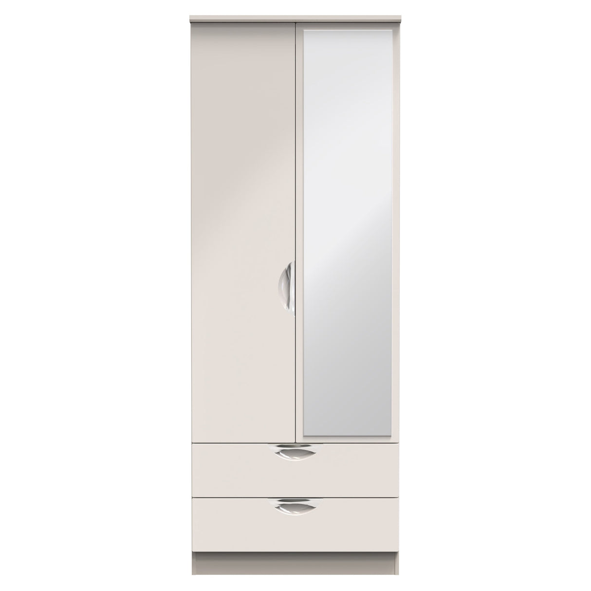 Camden 2 Door 2 Drawer Mirrored Wardrobe - Welcome Furniture