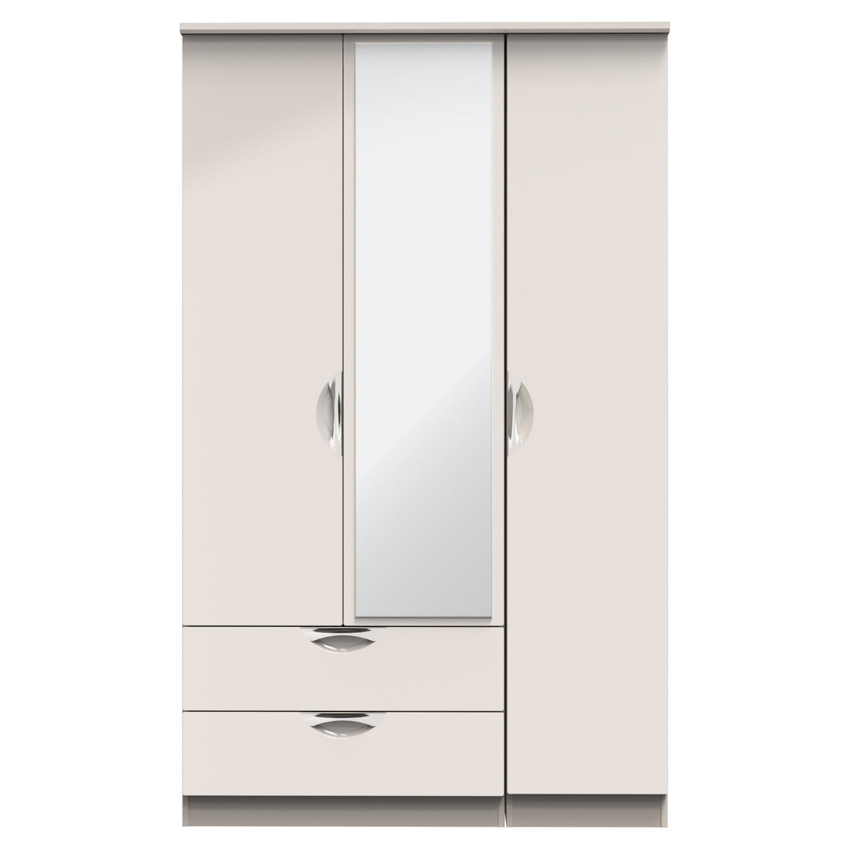 Camden 3 Door 2 Drawer Mirrored Wardrobe - Welcome Furniture