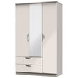 Camden 3 Door 2 Drawer Mirrored Wardrobe - Welcome Furniture