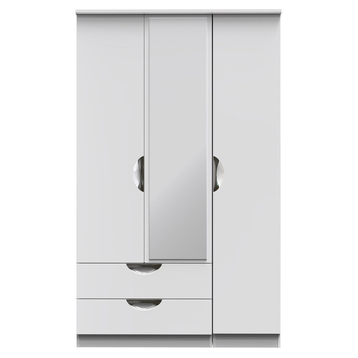 Camden 3 Door 2 Drawer Mirrored Wardrobe - Welcome Furniture