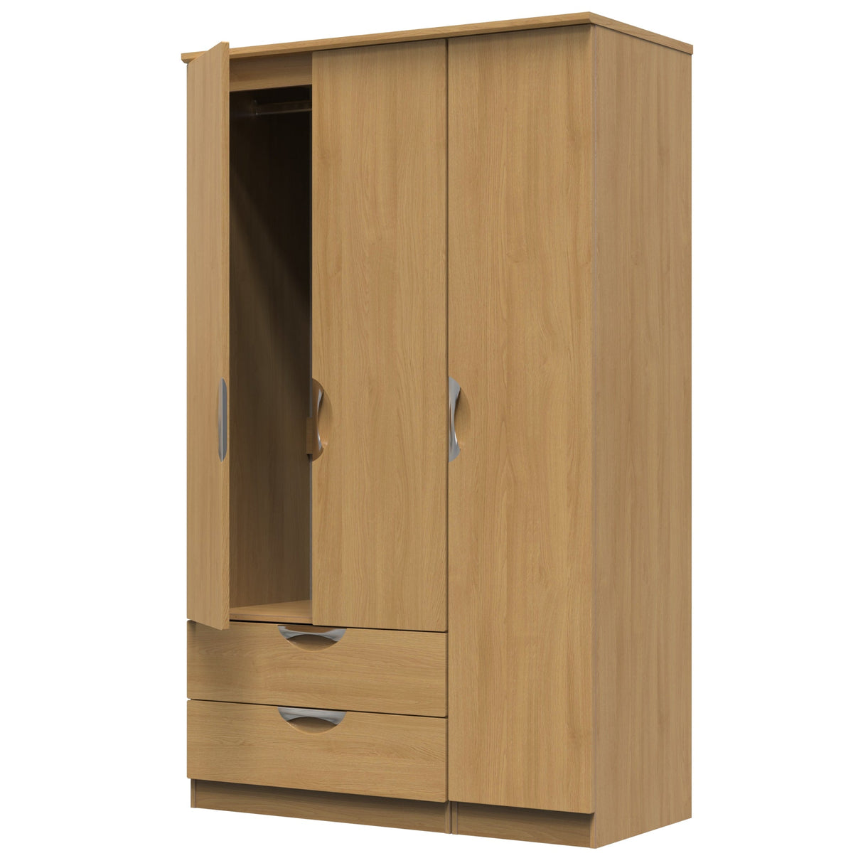 Camden 3 Door 2 Drawer Wardrobe - Welcome Furniture