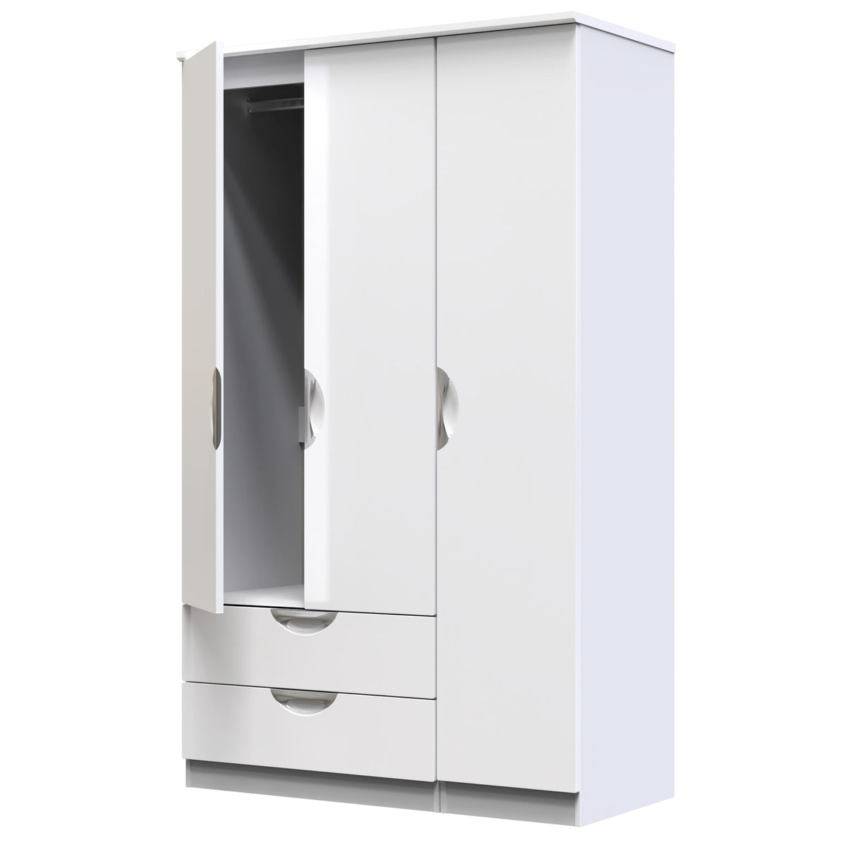 Camden 3 Door 2 Drawer Wardrobe - Welcome Furniture