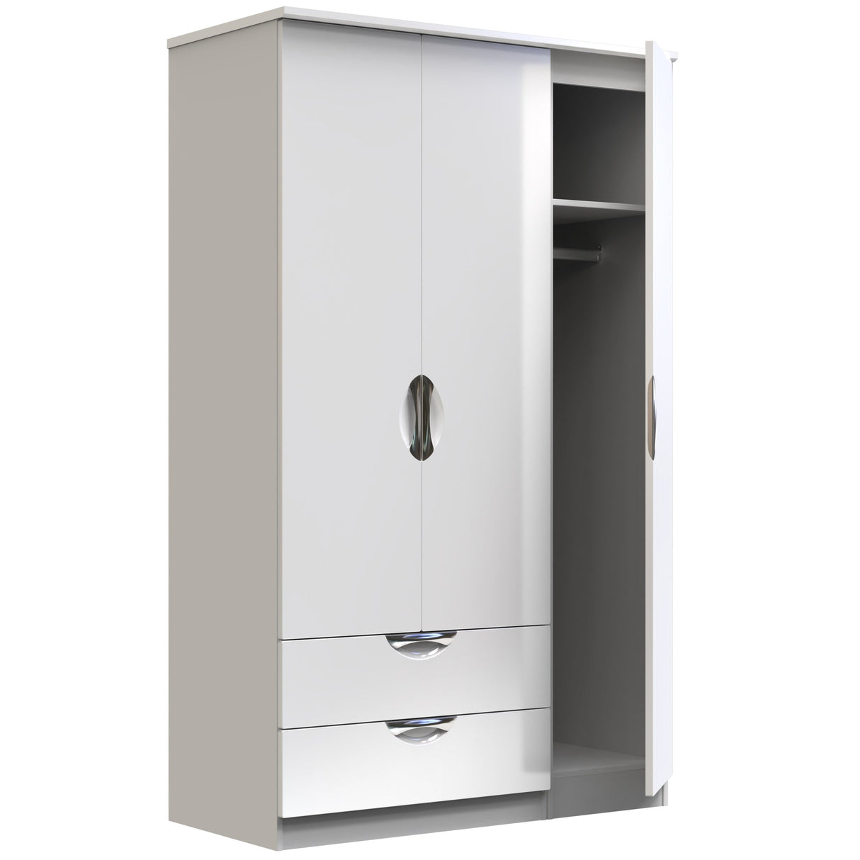 Camden 3 Door 2 Drawer Wardrobe - Welcome Furniture