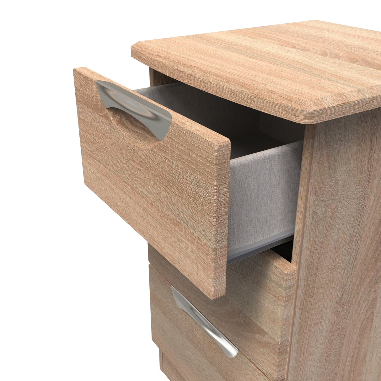 Camden 3 Drawer Bedside Cabinet - Welcome Furniture