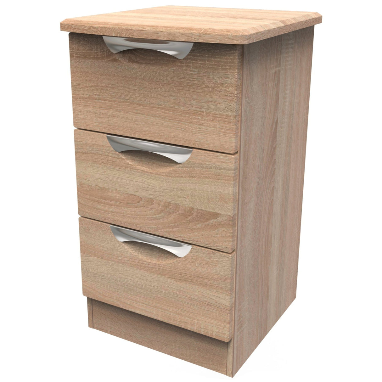 Camden 3 Drawer Bedside Cabinet - Welcome Furniture