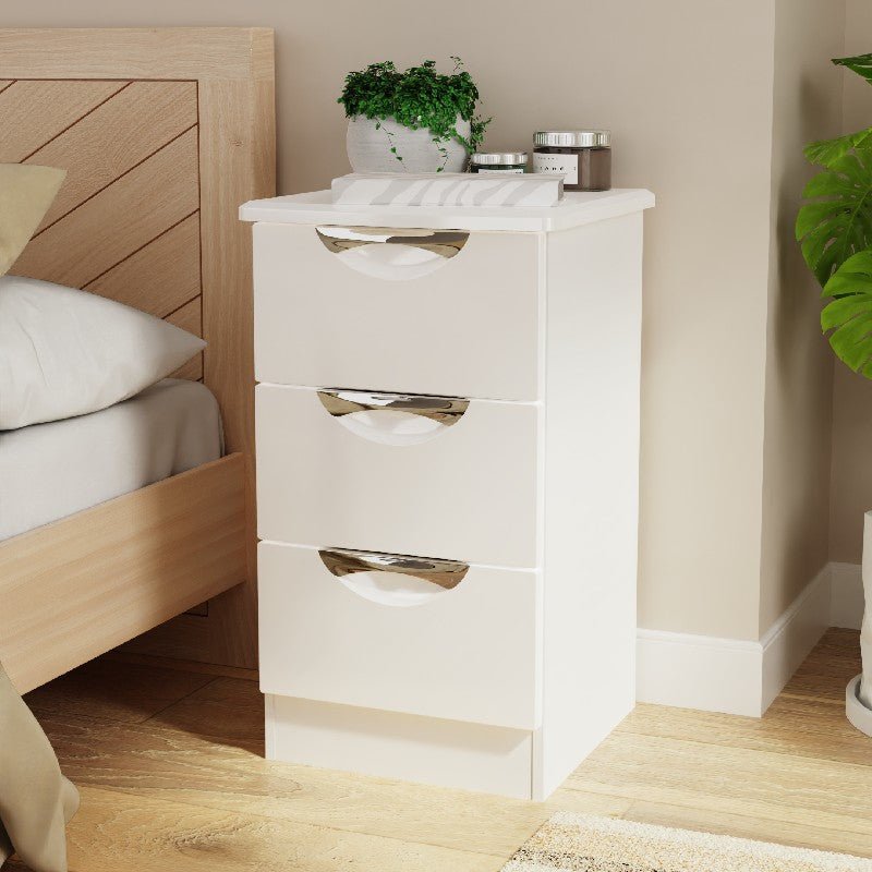 Camden 3 Drawer Bedside Cabinet - Welcome Furniture