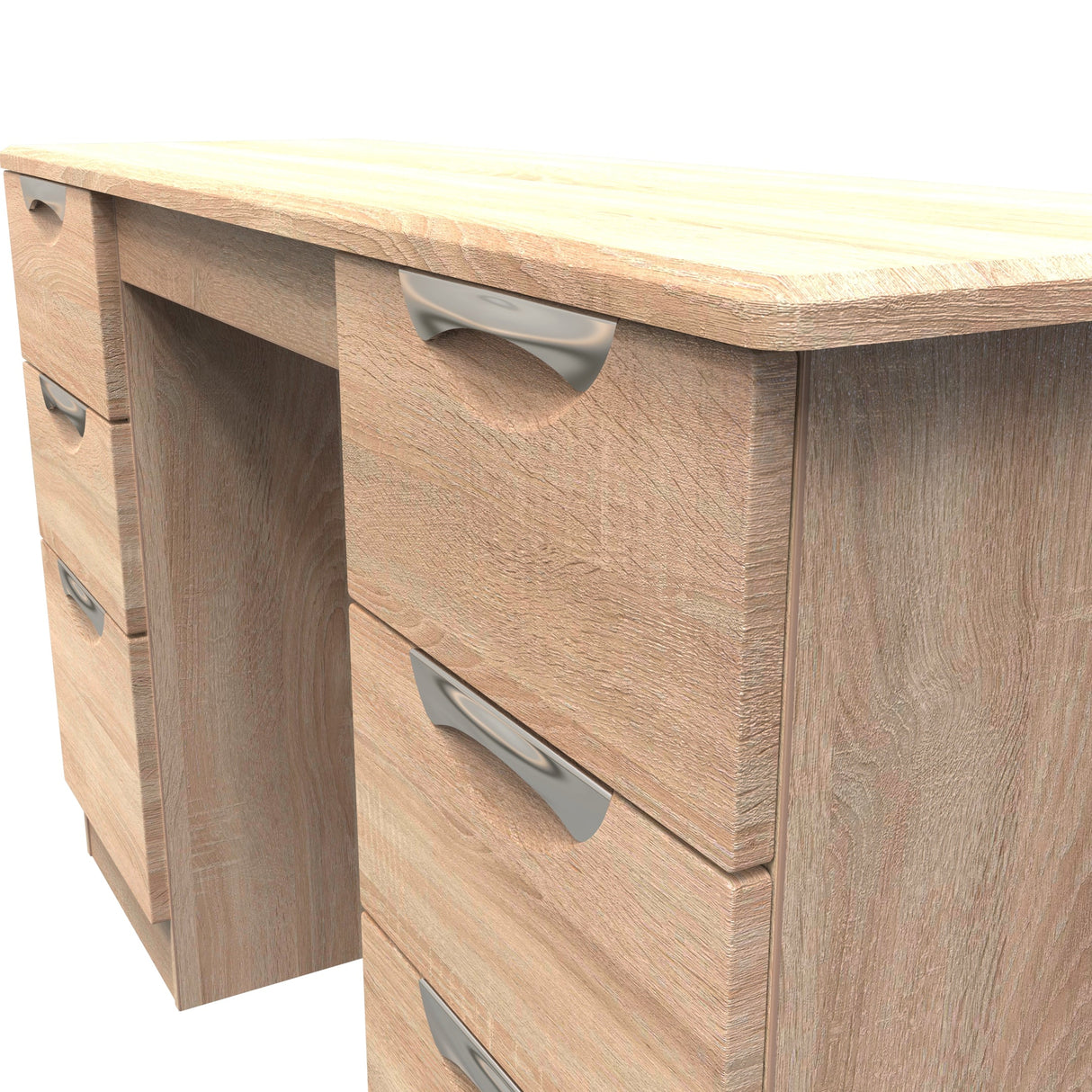 Camden Double Pedestal 6 Drawer Dressing Table - Welcome Furniture