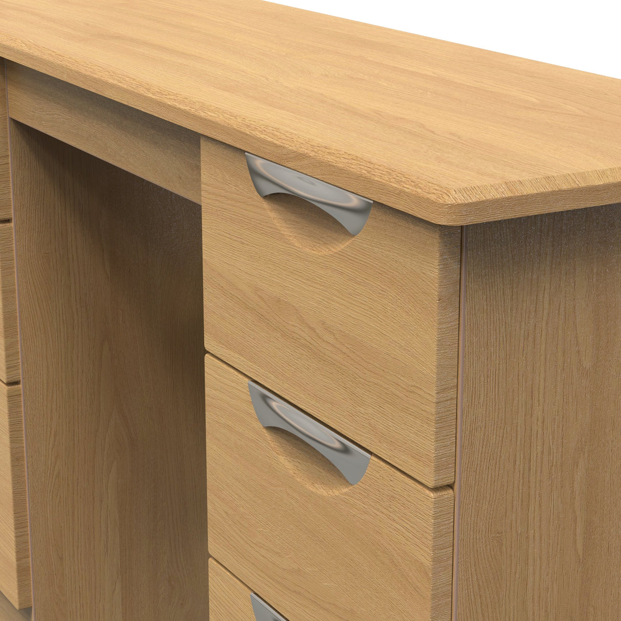 Camden Double Pedestal 6 Drawer Dressing Table - Welcome Furniture