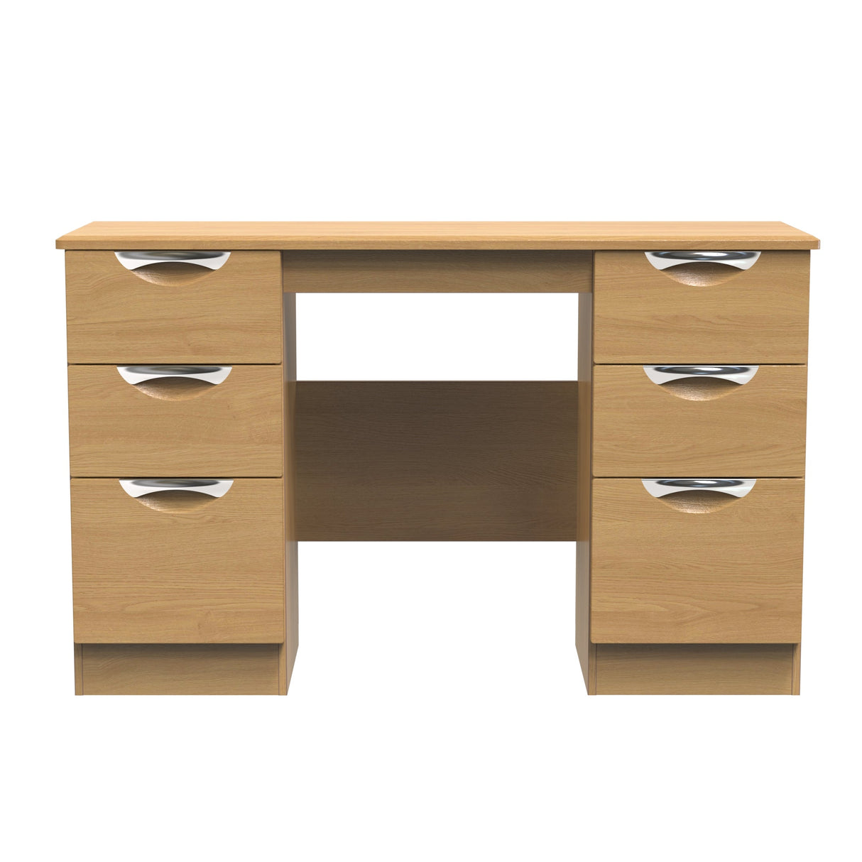 Camden Double Pedestal 6 Drawer Dressing Table - Welcome Furniture