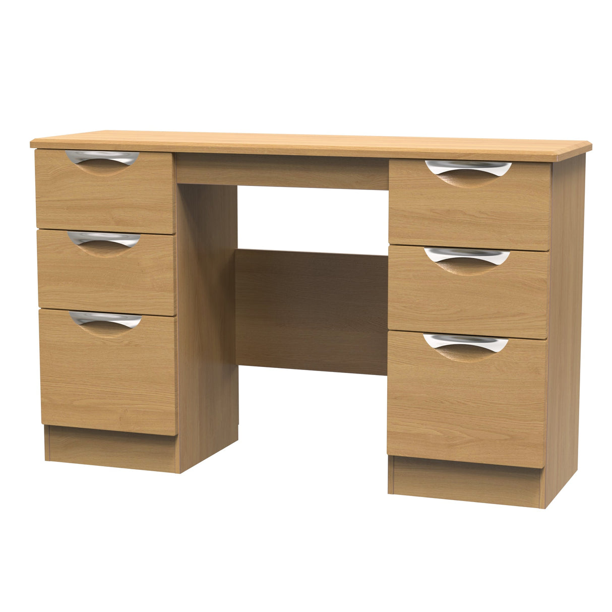 Camden Double Pedestal 6 Drawer Dressing Table - Welcome Furniture