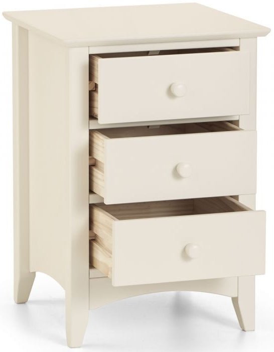 Cameo 3 Drawer Bedside - Julian Bowen