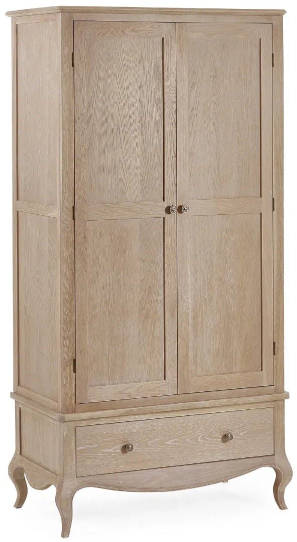 Camille 2 Door 1 Drawer Double Combination Wardrobe - Julian Bowen