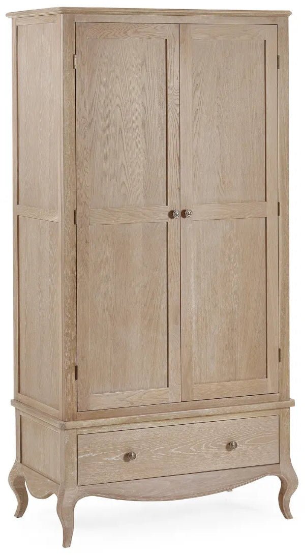 Camille 2 Door 1 Drawer Double Combination Wardrobe - Julian Bowen