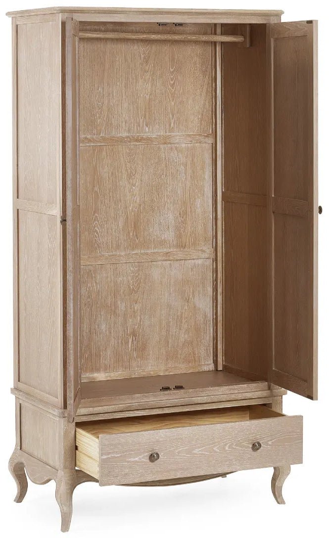 Camille 2 Door 1 Drawer Double Combination Wardrobe - Julian Bowen