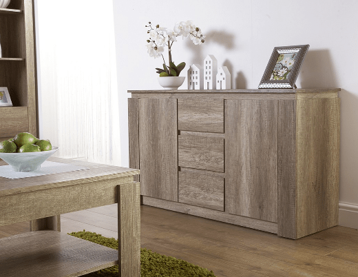 Canyon Oak 2 Door 3 Drawer Sideboard - GFW