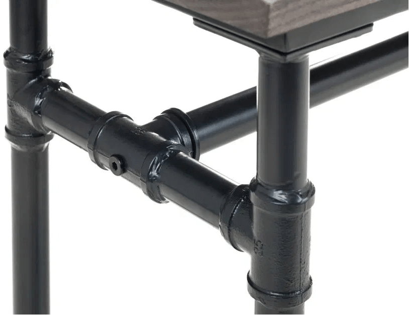 Carnegie Industrial Pipework and Wood Bench - Julian Bowen