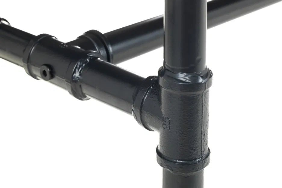 Carnegie Industrial Pipework and Wood Bench - Julian Bowen