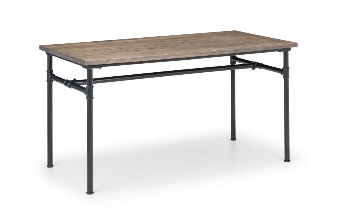 Carnegie Industrial Pipework and Wood Dining Table - Julian Bowen