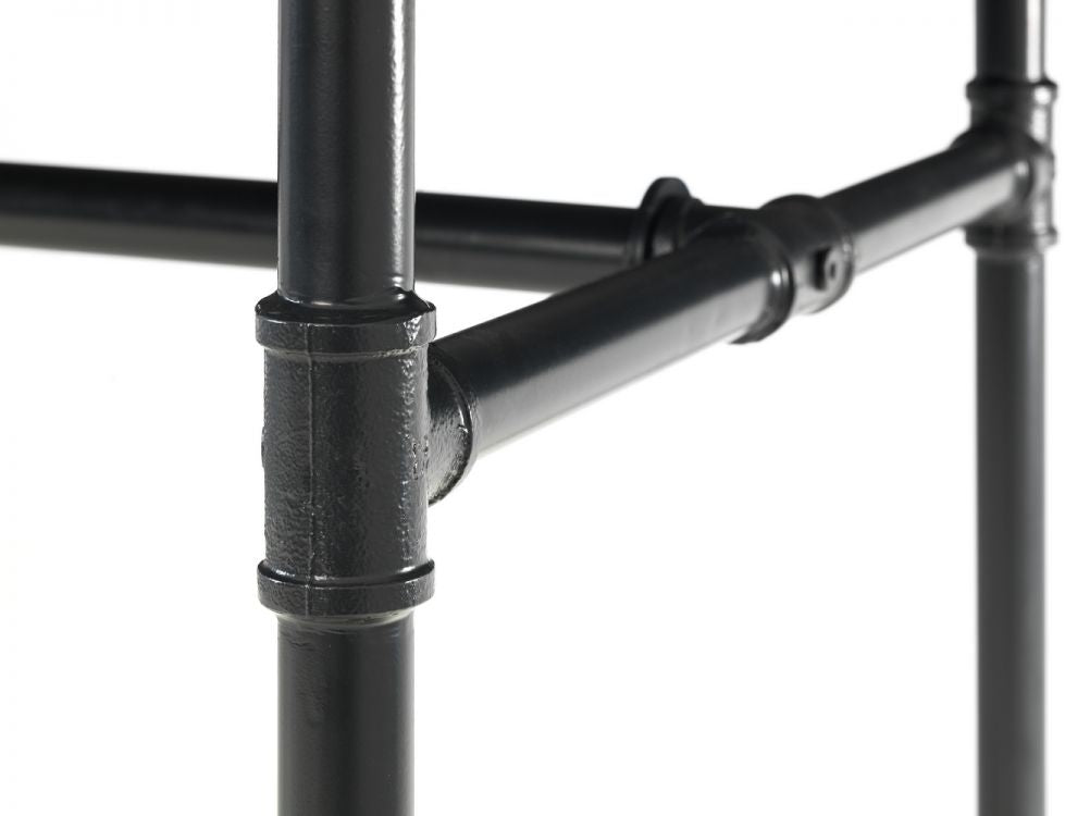 Carnegie Industrial Pipework Dining Table with 4 Grafton Chairs - Julian Bowen