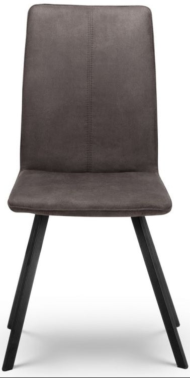 Carnegie Industrial Pipework Dining Table with 4 Monroe Chairs - Julian Bowen