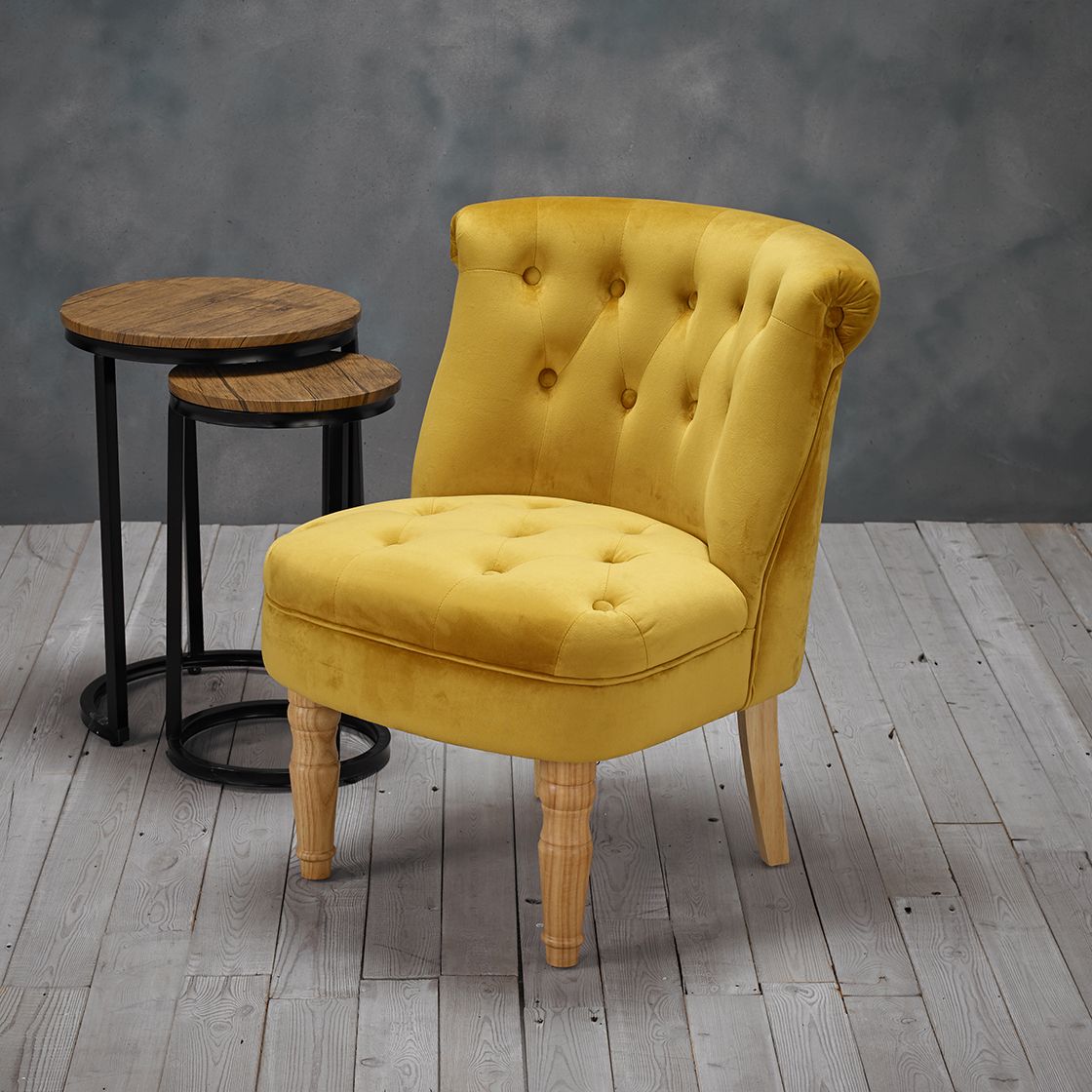 Charlotte Velvet Chair - LPD