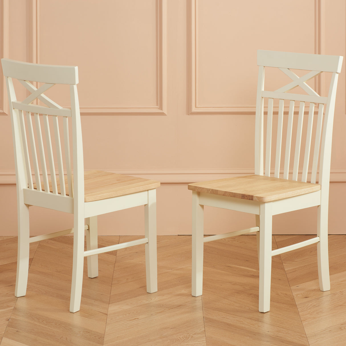 Chatsworth Pair of Dining Chairs - Birlea