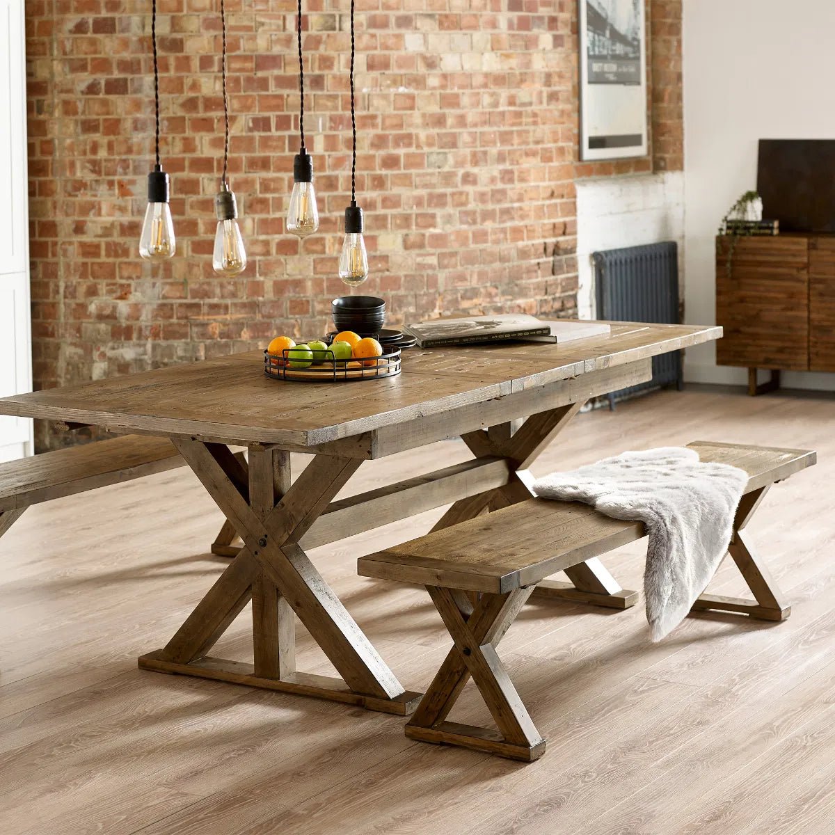 Chatsworth Reclaimed Wood Dining Bench - Julian Bowen