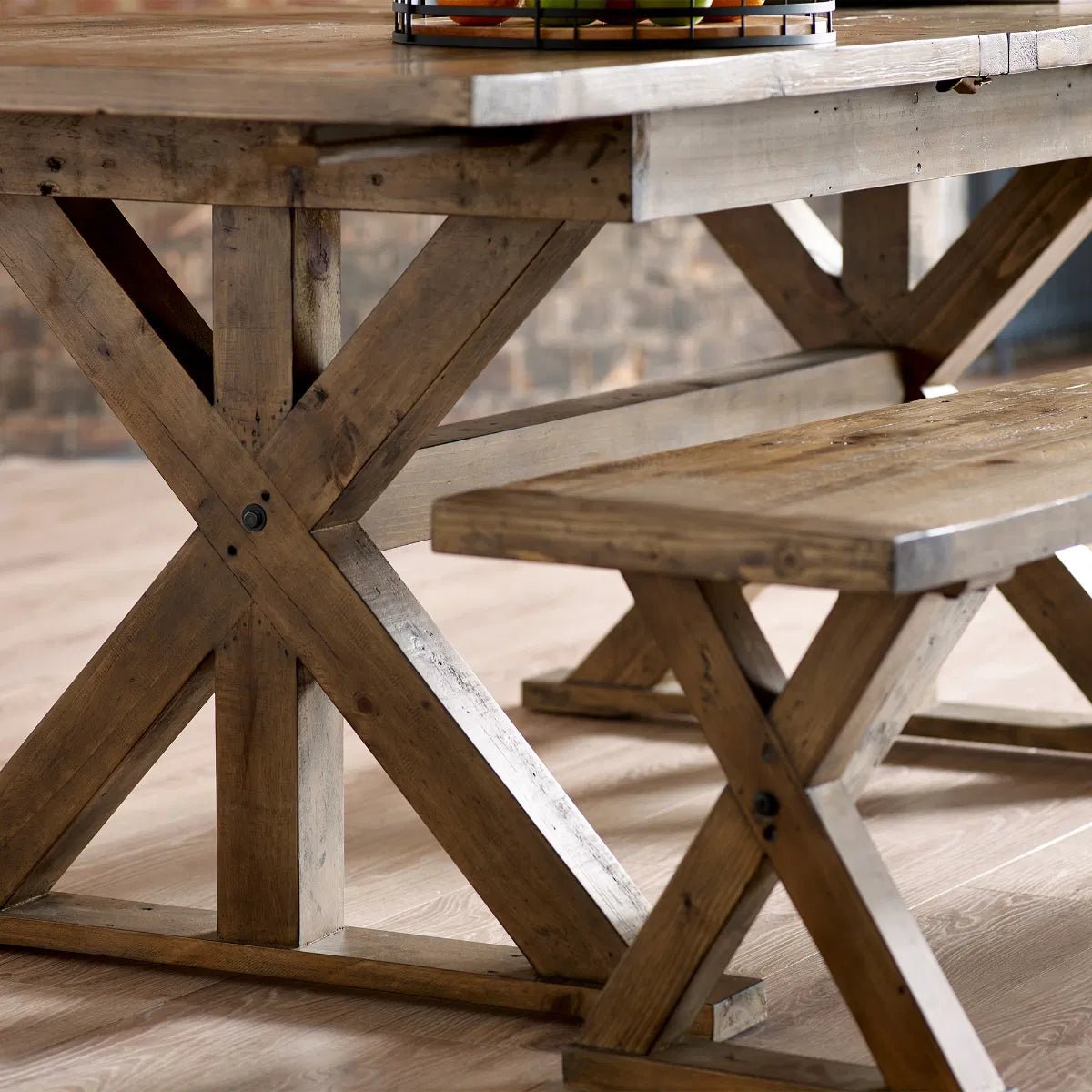 Chatsworth Reclaimed Wood Dining Bench - Julian Bowen