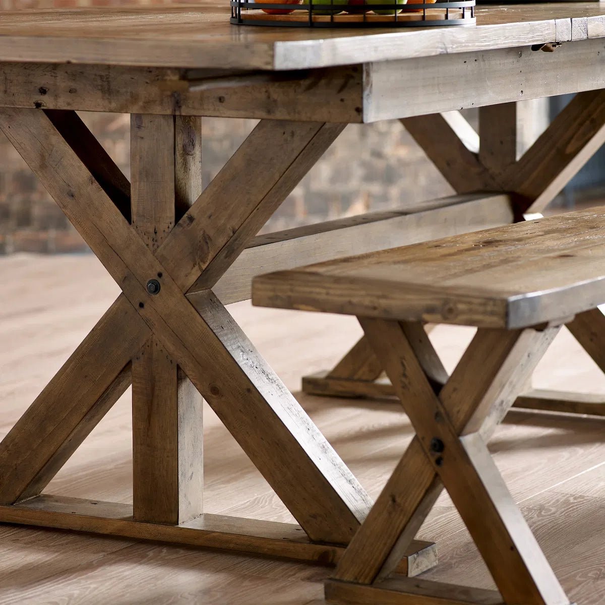 Chatsworth Reclaimed Wood Extending Dining Table - Julian Bowen