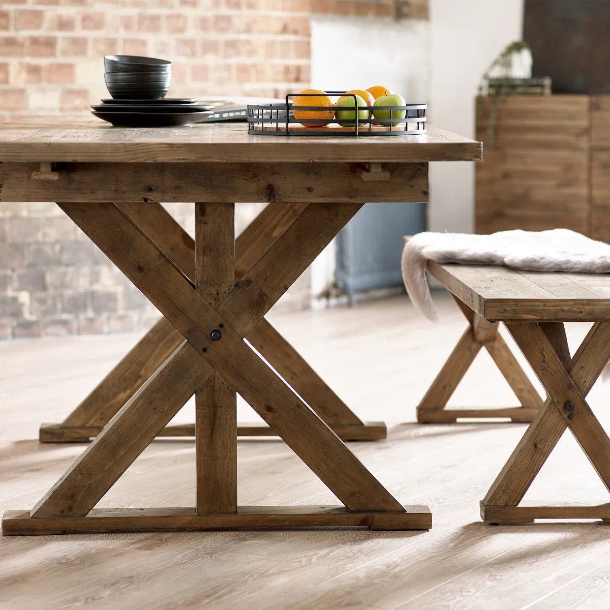 Chatsworth Reclaimed Wood Extending Dining Table - Julian Bowen