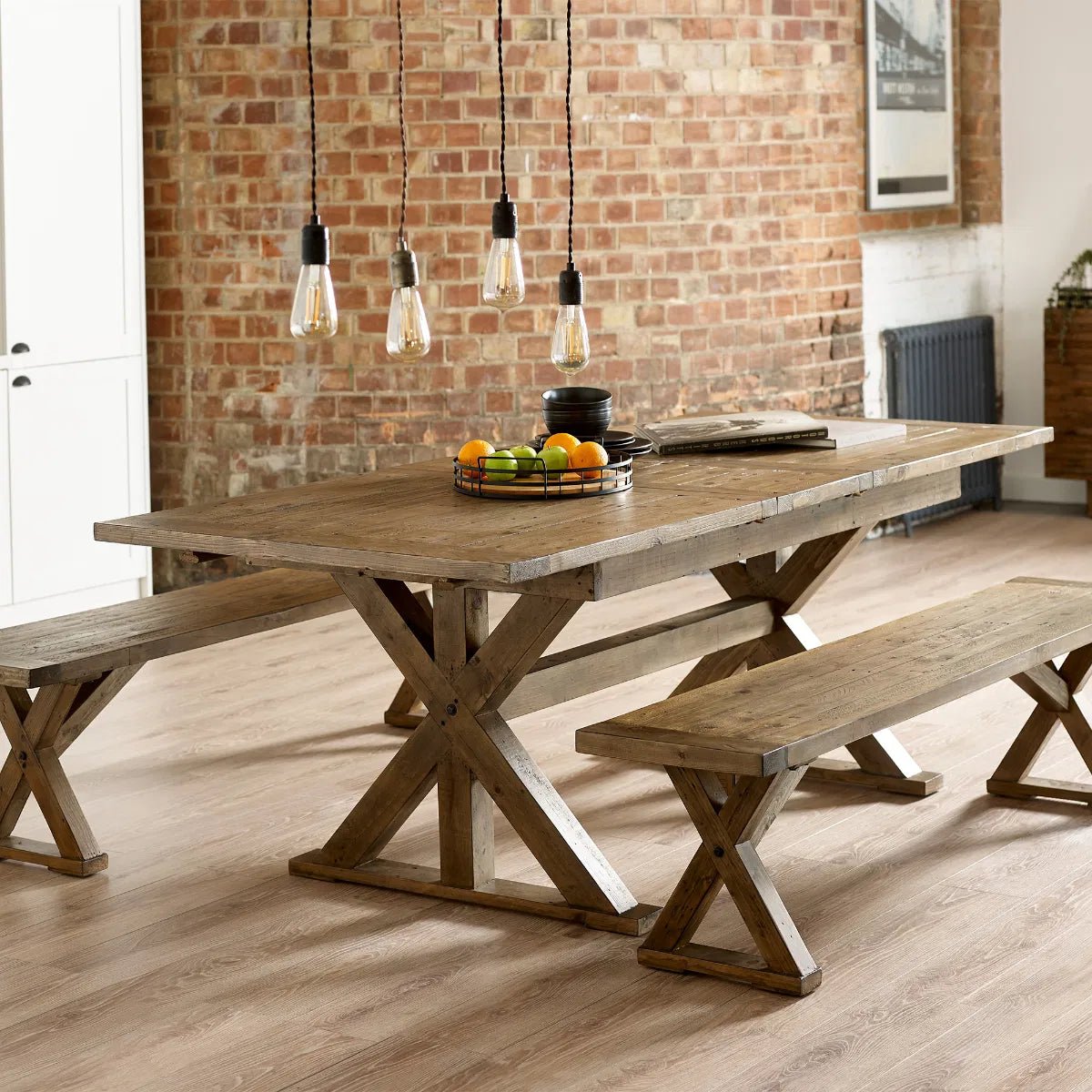 Chatsworth Reclaimed Wood Extending Dining Table - Julian Bowen