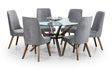 Chelsea Dining Table Set with 6 Huxley Chairs - Julian Bowen