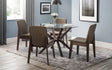 Chelsea Round Dining Table with 4 Kensington Chairs - Julian Bowen