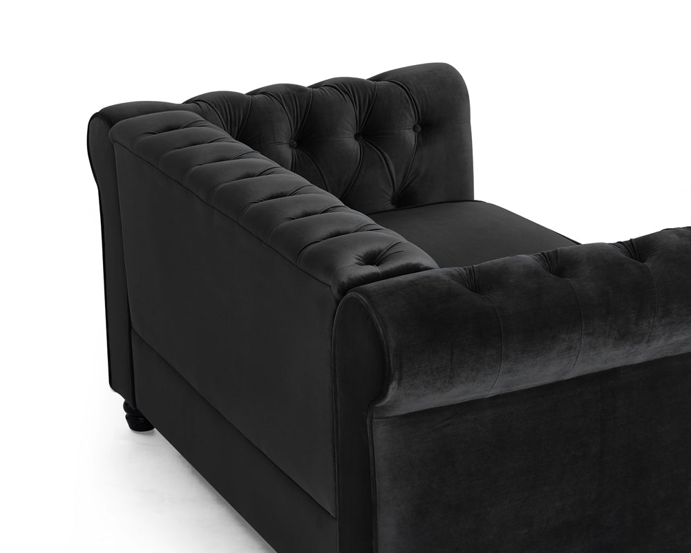 Chester Studded Velvet 2 Seater Sofa - TGC