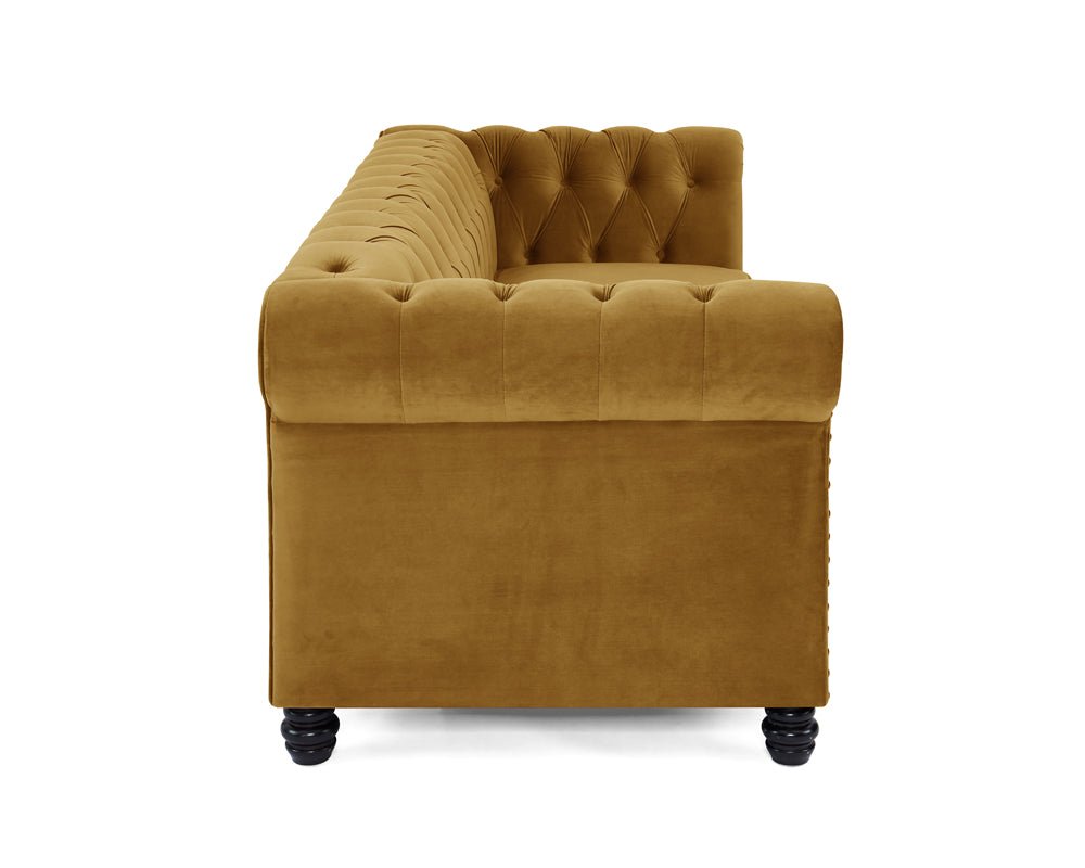 Chester Studded Velvet 3 Seater Sofa - TGC