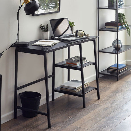 Chicago Smoked Glass Desk - Julian Bowen