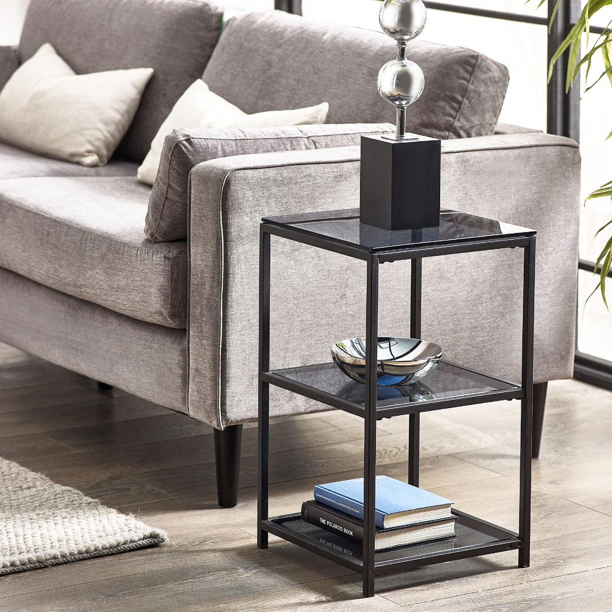 Chicago Tall Narrow Side Table - Julian Bowen