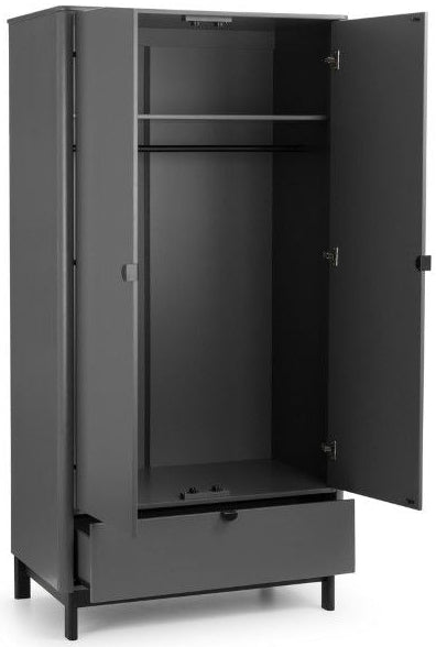 Chloe 2 Door 1 Drawer Wardrobe - Julian Bowen