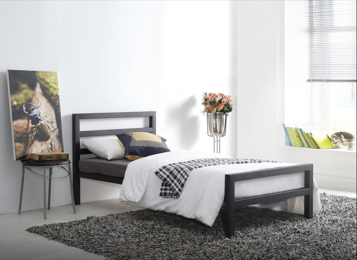 City Block Metal Bed Frame - Time Living