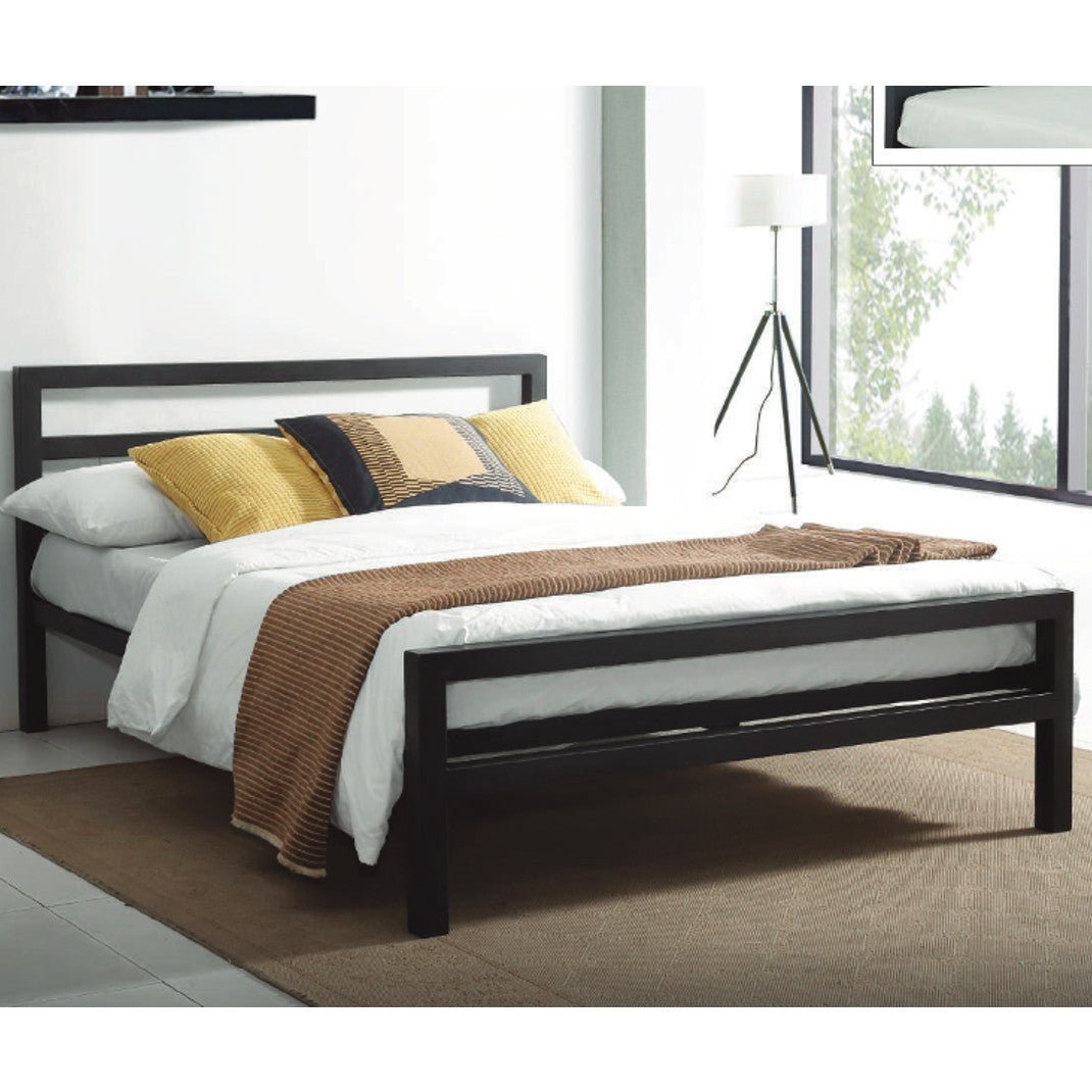 City Block Metal Bed Frame - Time Living