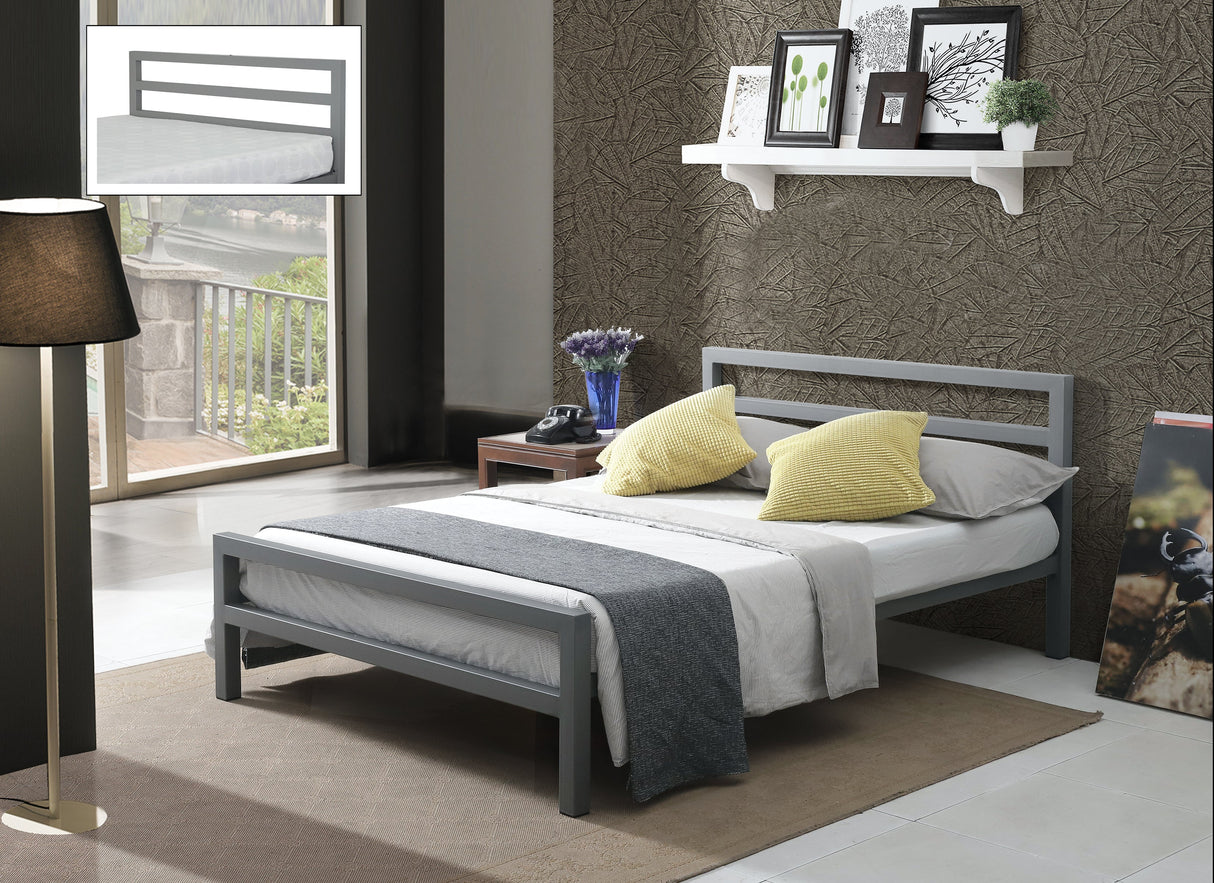 City Block Metal Bed Frame - Time Living