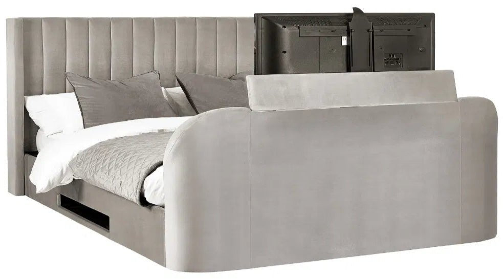 Clara Ottoman Side Lift TV Bed Frame - Julian Bowen